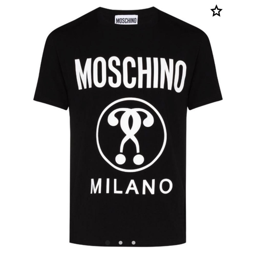 Moschino Milano double question mark t-shirt NEW